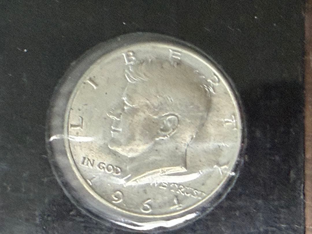 【1964年】ケネディハーフダラー銀貨(認定書付きケース入り)美品