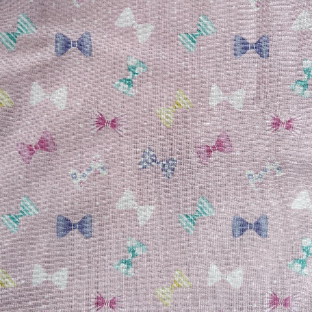 りぼん×ピンク♡入園入学5点セット　女の子　レッスンバッグ　お弁当袋