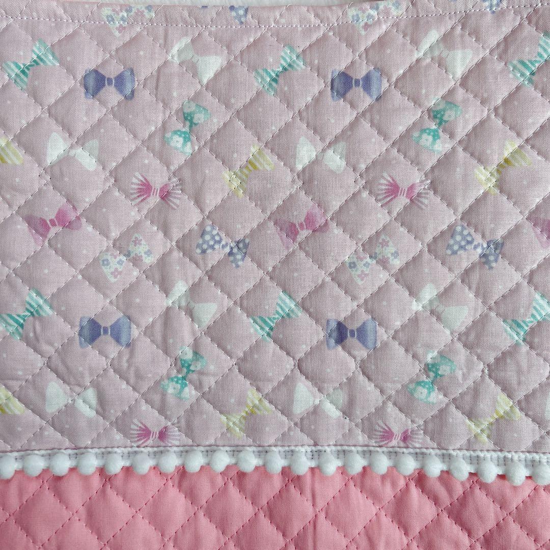 りぼん×ピンク♡入園入学5点セット　女の子　レッスンバッグ　お弁当袋