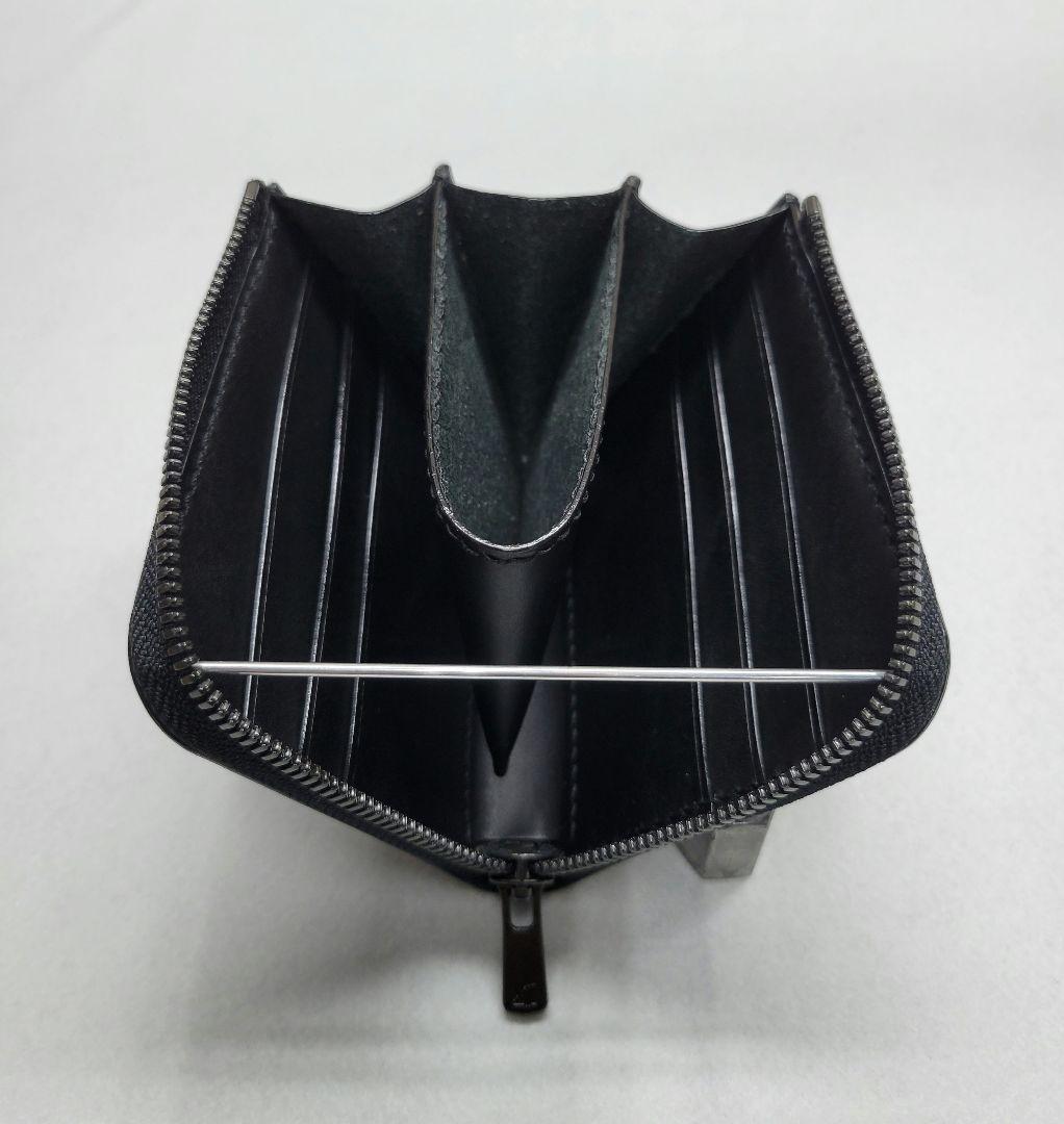 L字ファスナー財布　レザークラフト　小銭入れ　ハンドメイド　コンパクト財布