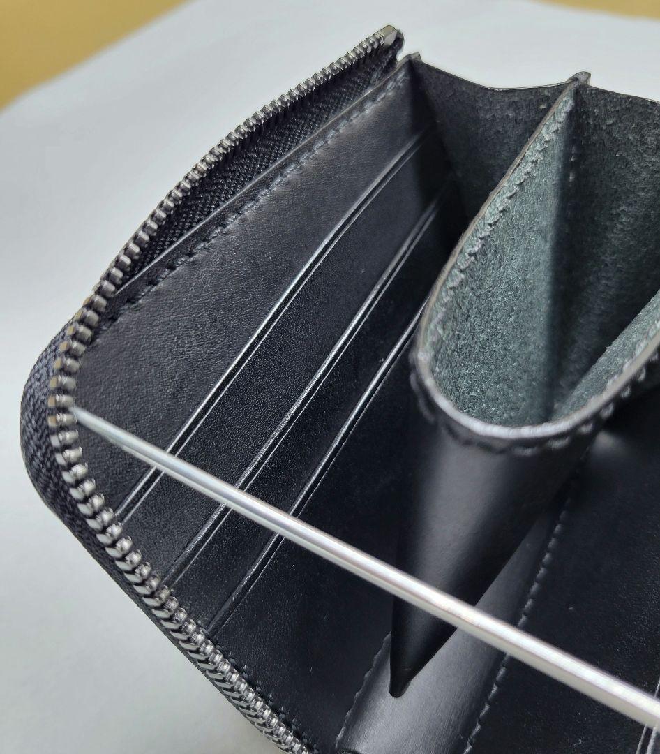 L字ファスナー財布　レザークラフト　小銭入れ　ハンドメイド　コンパクト財布