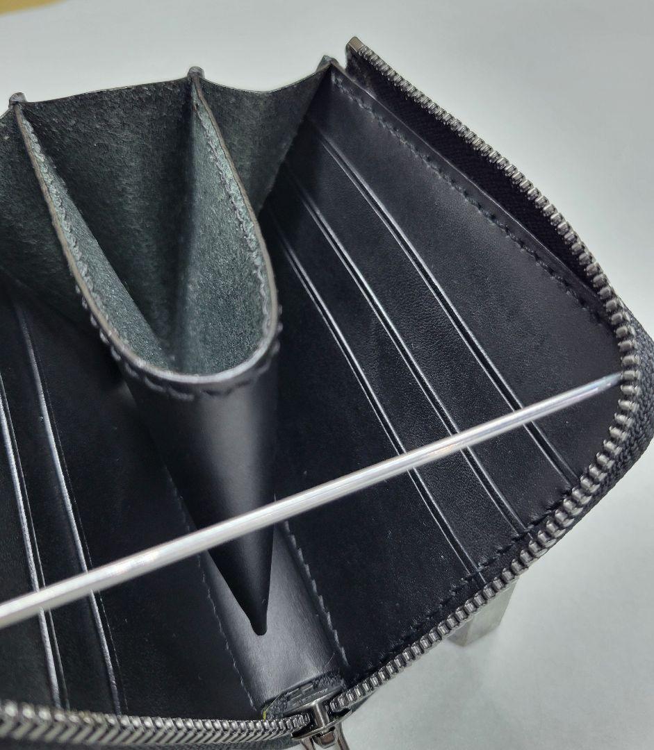 L字ファスナー財布　レザークラフト　小銭入れ　ハンドメイド　コンパクト財布