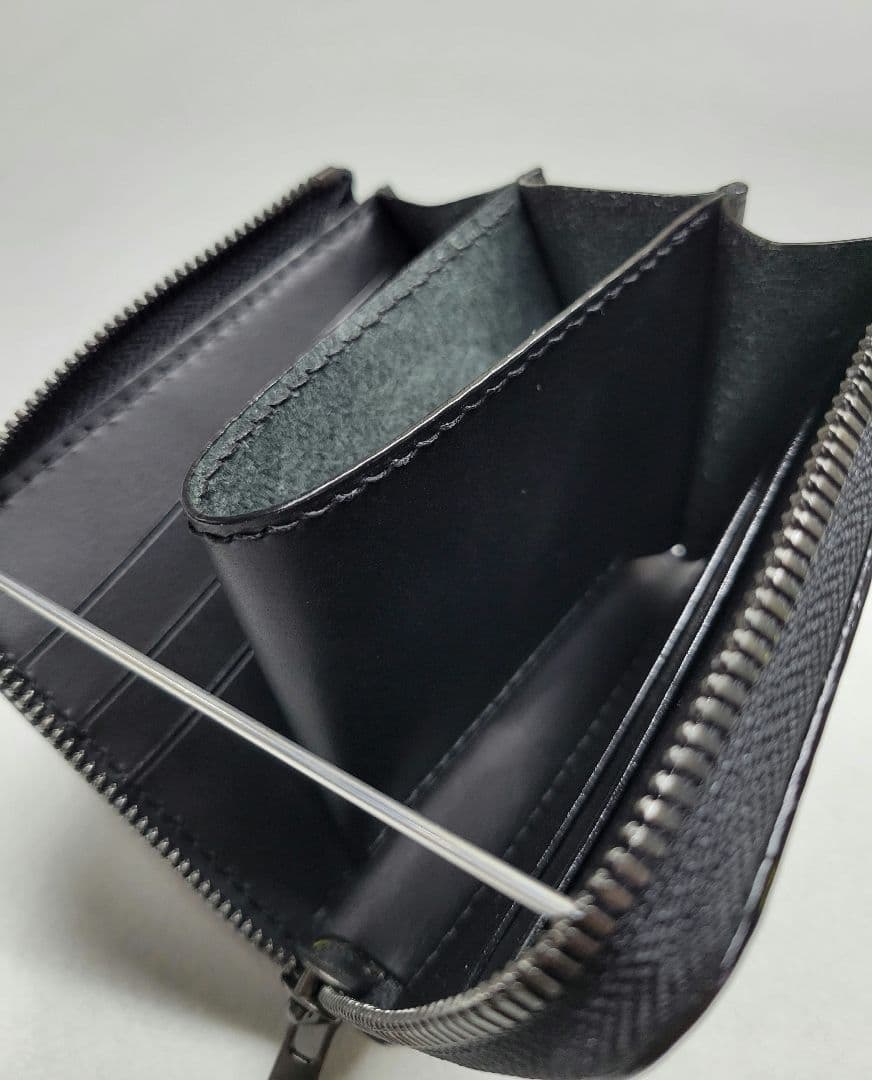 L字ファスナー財布　レザークラフト　小銭入れ　ハンドメイド　コンパクト財布