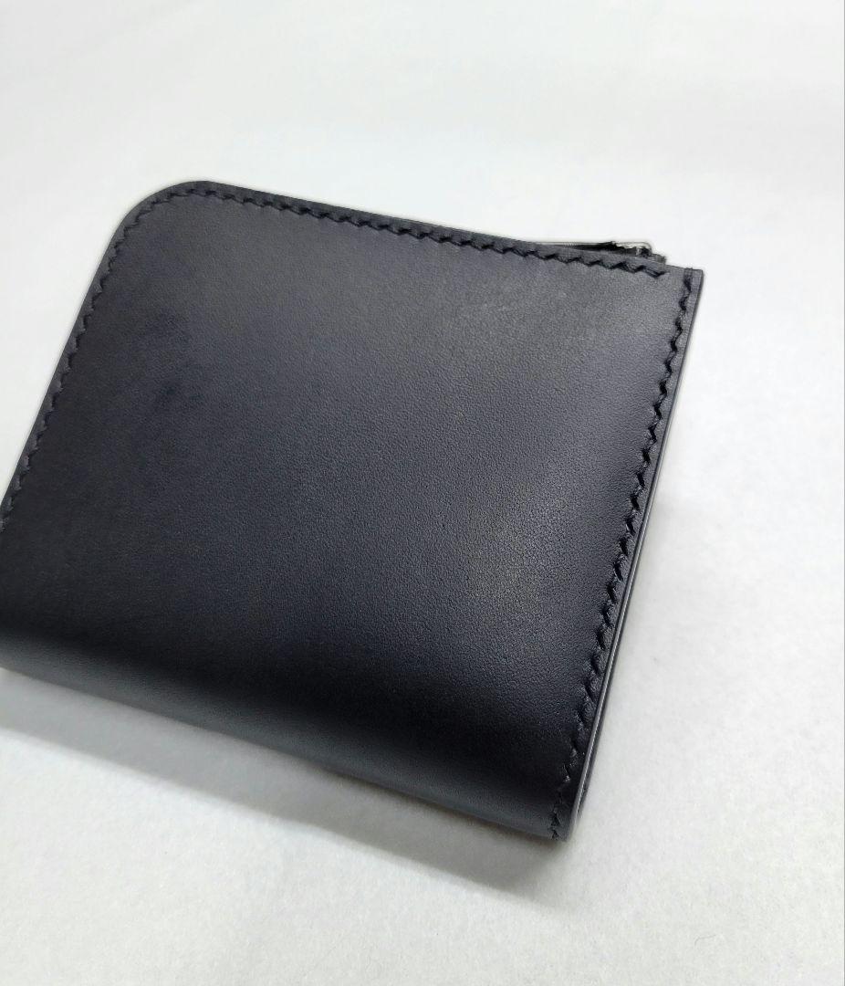 L字ファスナー財布　レザークラフト　小銭入れ　ハンドメイド　コンパクト財布