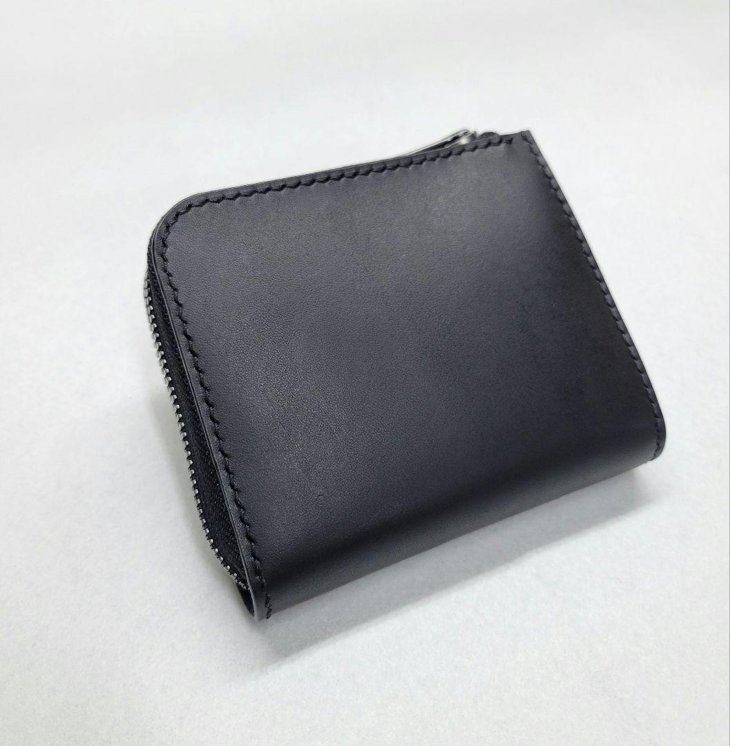 L字ファスナー財布　レザークラフト　小銭入れ　ハンドメイド　コンパクト財布