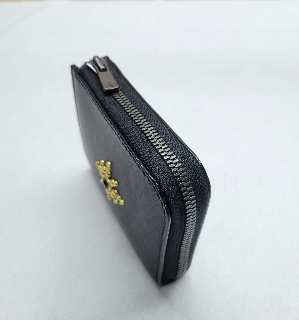 L字ファスナー財布　レザークラフト　小銭入れ　ハンドメイド　コンパクト財布