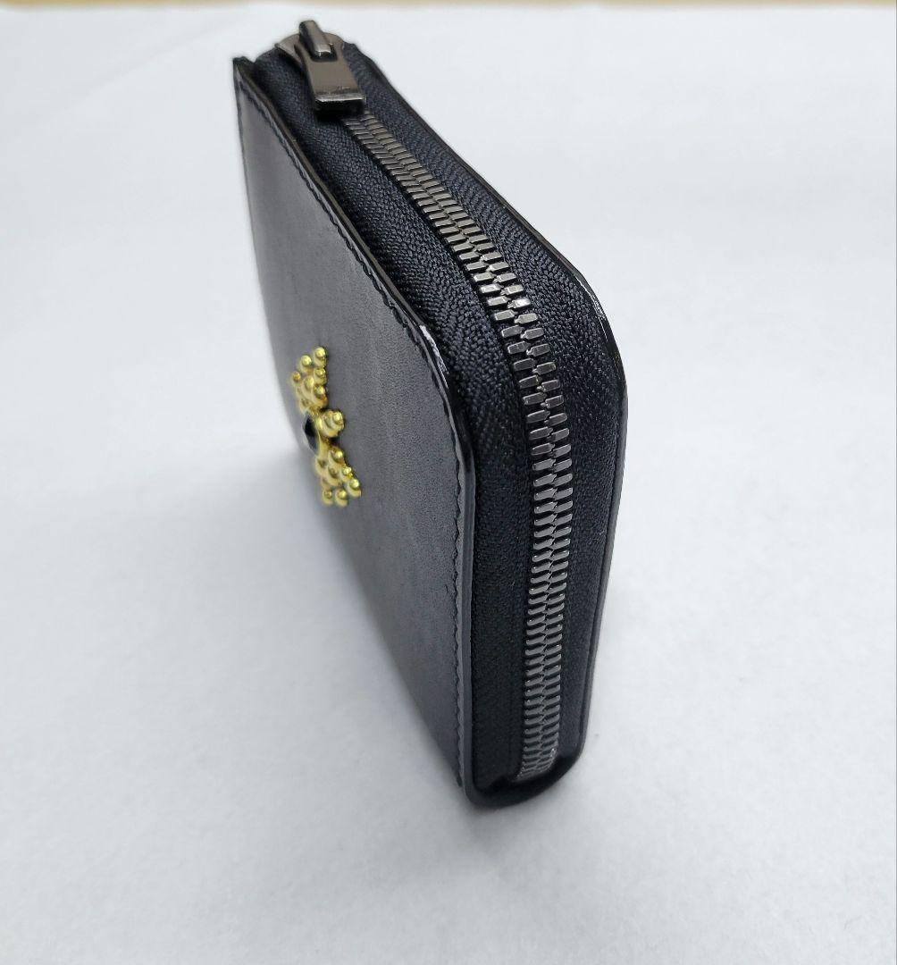 L字ファスナー財布　レザークラフト　小銭入れ　ハンドメイド　コンパクト財布