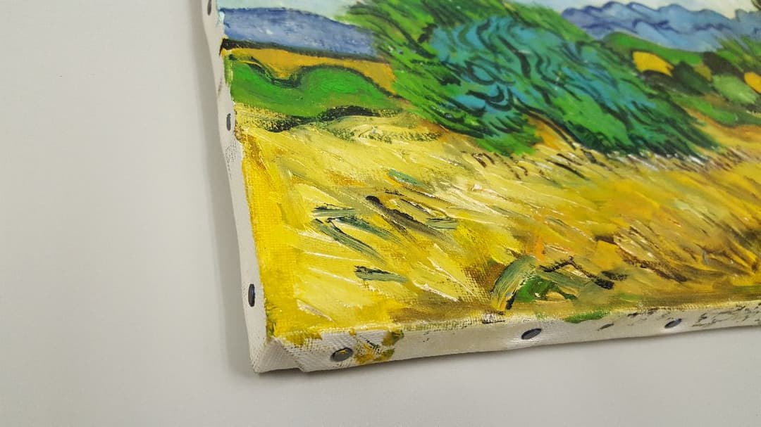 世界の名画 ゴッホ 糸杉のある麦畑