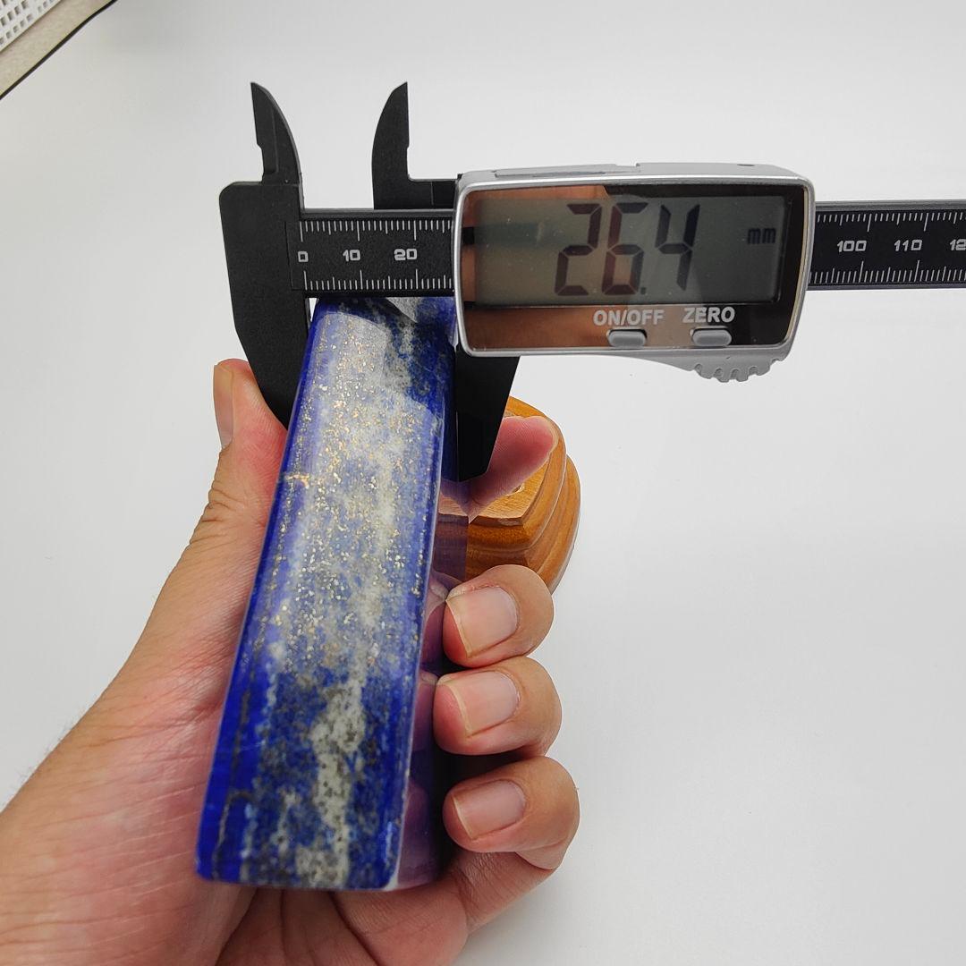 5.青金観音菩薩　伝統工芸蒔絵　風水　開運画　ラピスラズリ　原石　観音様　磨き石