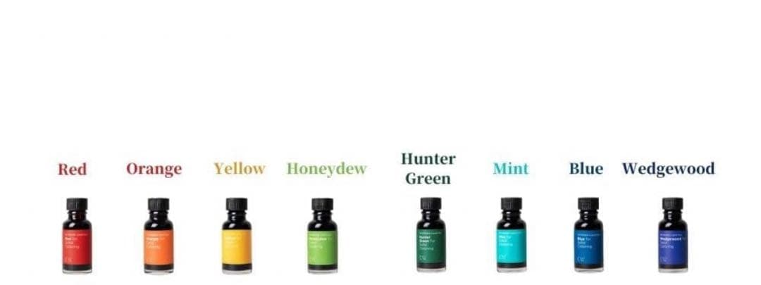 新品キャンドルワークス液体染料 20ml 16色セット+ ピペット付き