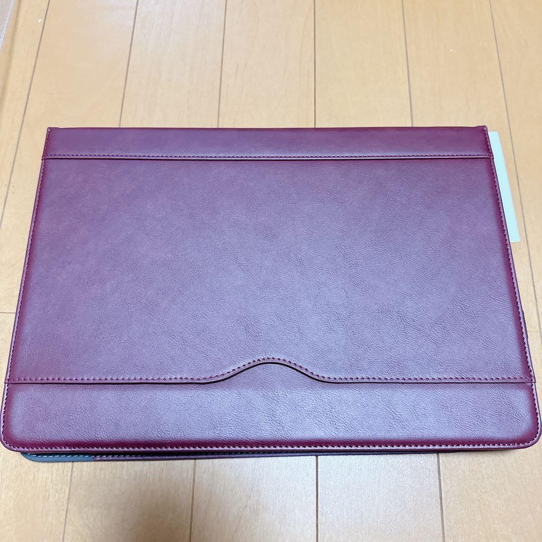【1点限り❤️】MacBook Pro13 レザーケース (赤ワイン)