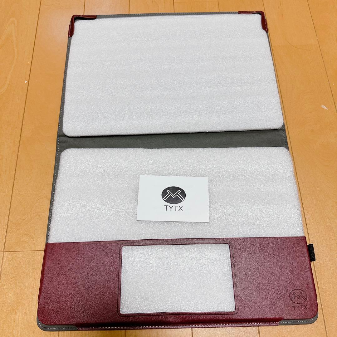 【1点限り❤️】MacBook Pro13 レザーケース (赤ワイン)