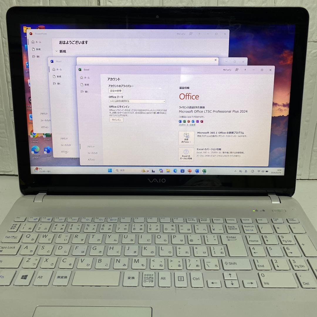 Windows11Corei7メモリ16GBSSD500GB SONYタッチPC