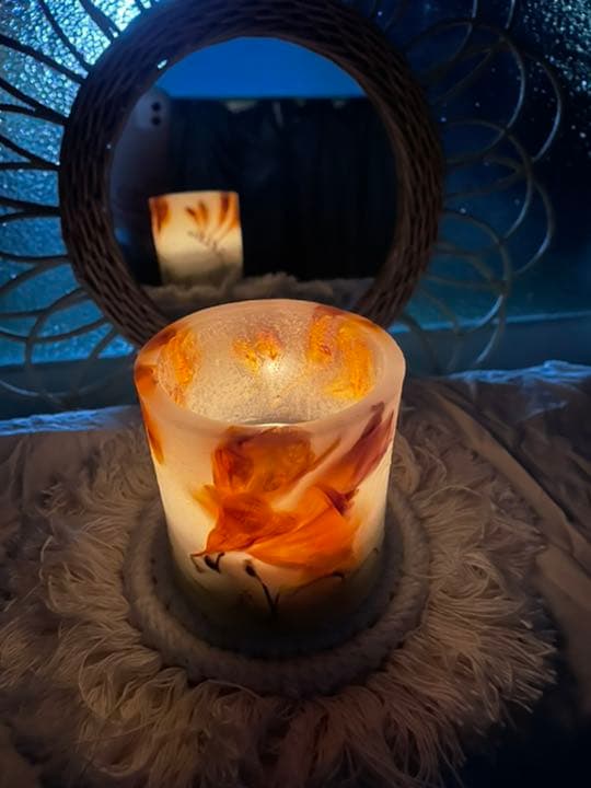 【完売】ボタニカルキャンドルホルダー　フリージア