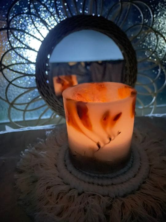 【完売】ボタニカルキャンドルホルダー　フリージア