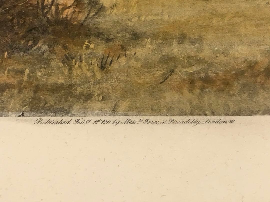 ヴィンテージ リトグラフ『 The Duke of Beauforts』英国製