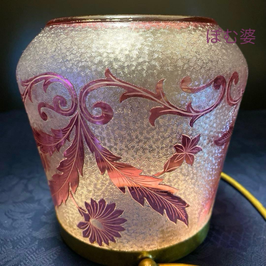 【フランス／サン・ルイ】クリスタル／ビスケットジャー バレル 容器／ピンク