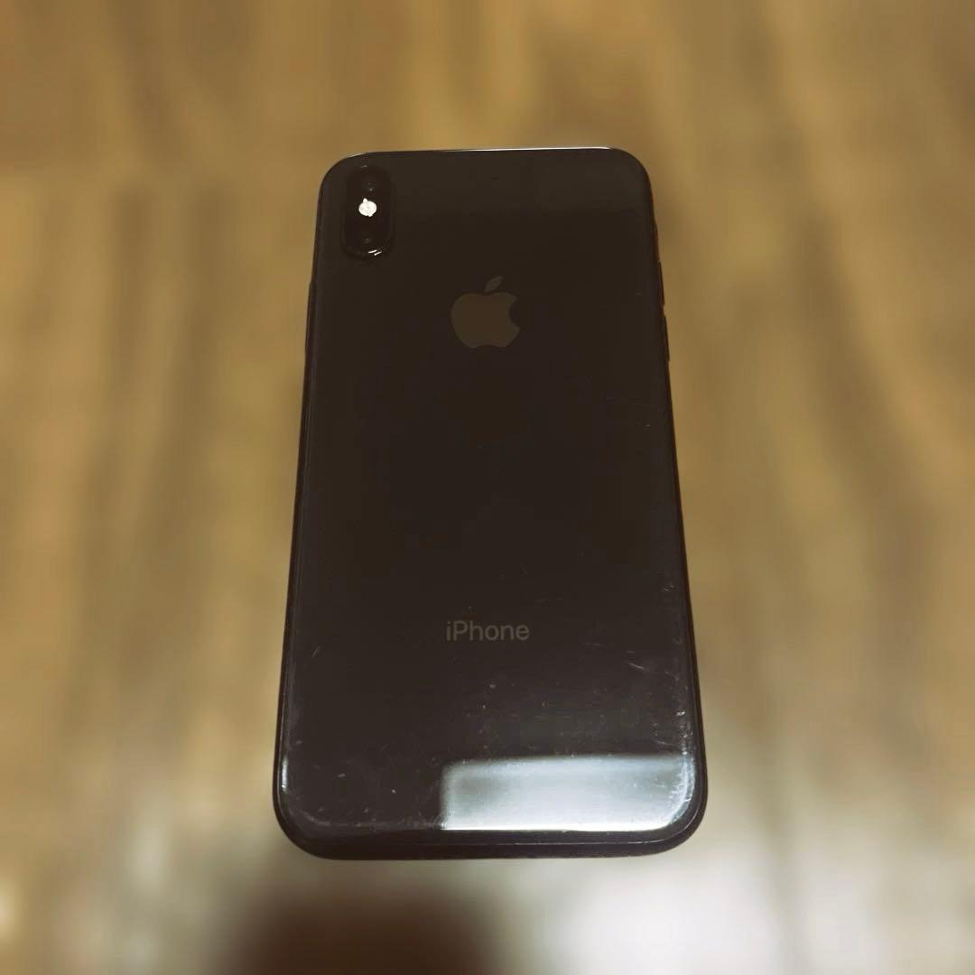 Apple iPhoneX 256GB スペースグレイ SIMロックあり