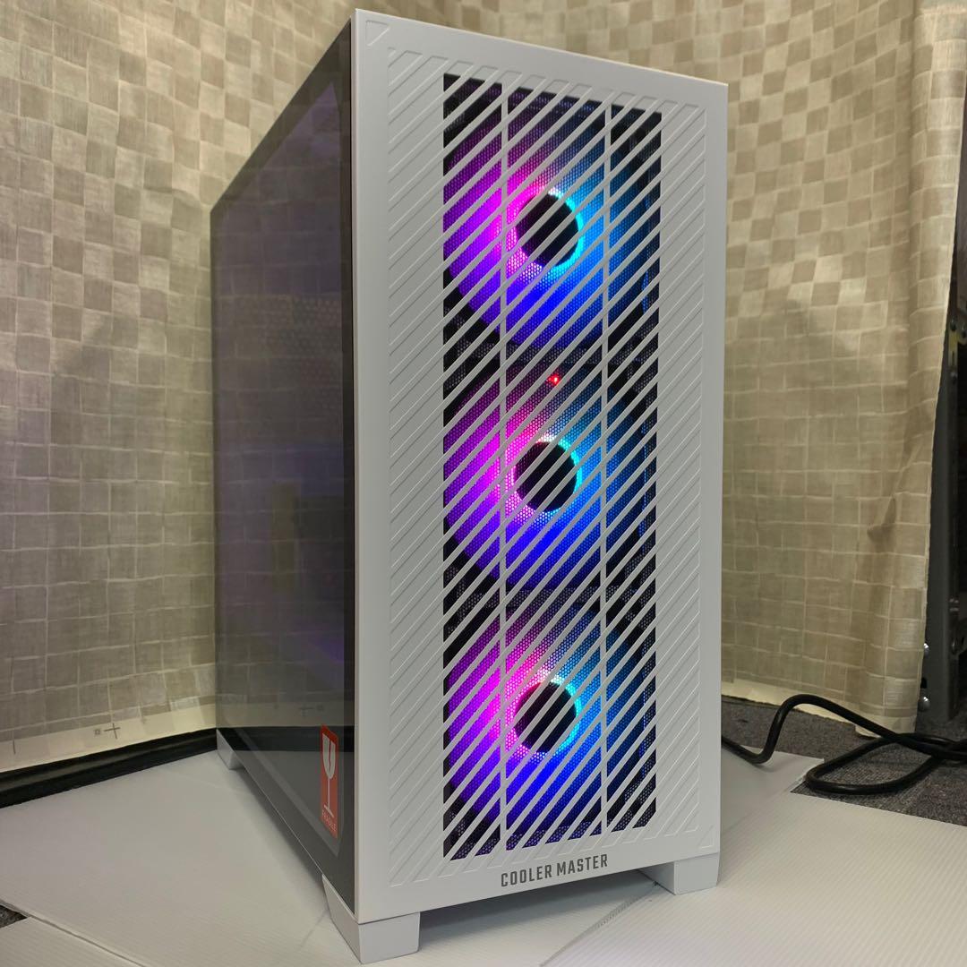 【ハイスペック】 Ryzen7RTX3070搭載ゲーミングPCフルセットホワイト