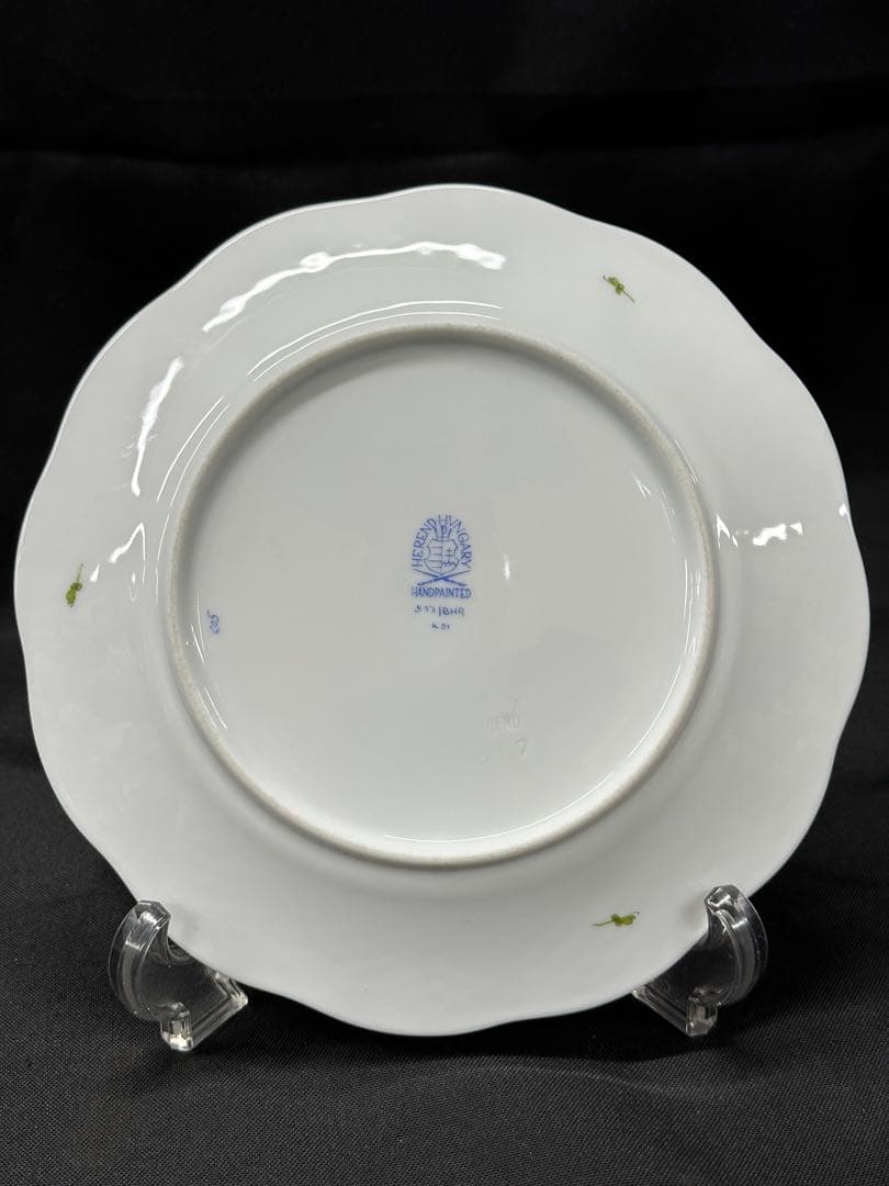 【美品】HEREND ヘレンド　フラワーブーケ　プレート　19cm 皿