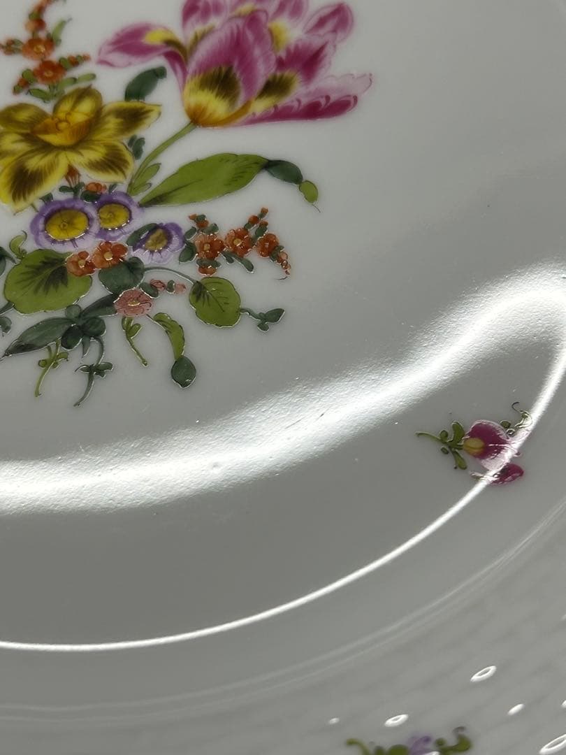 【美品】HEREND ヘレンド　フラワーブーケ　プレート　19cm 皿