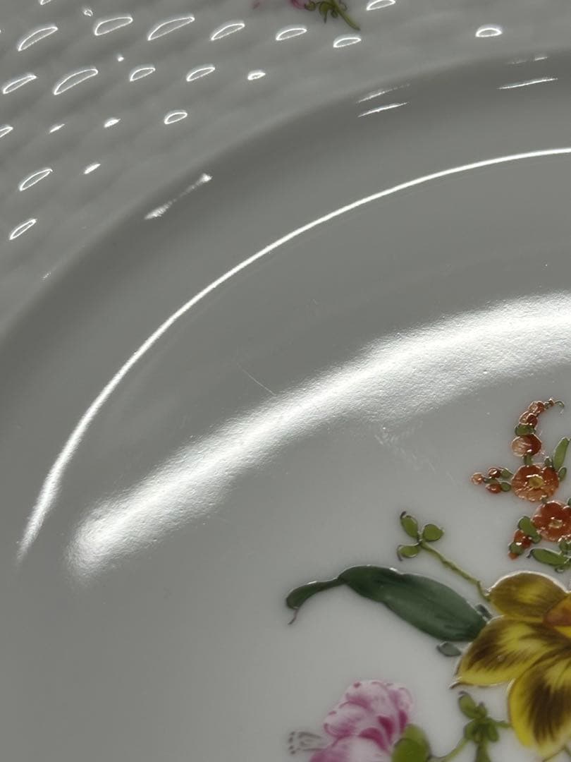 【美品】HEREND ヘレンド　フラワーブーケ　プレート　19cm 皿