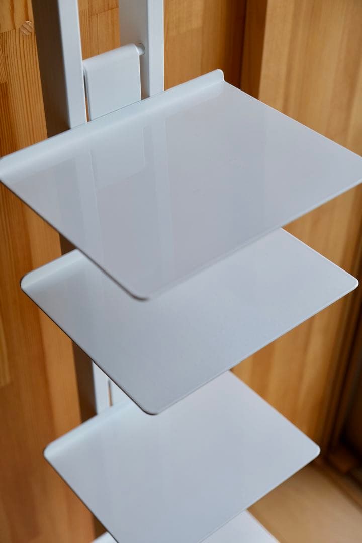 ルネセイコウタワーシェルフ　ピュアホワイト ６段 ブックタワー