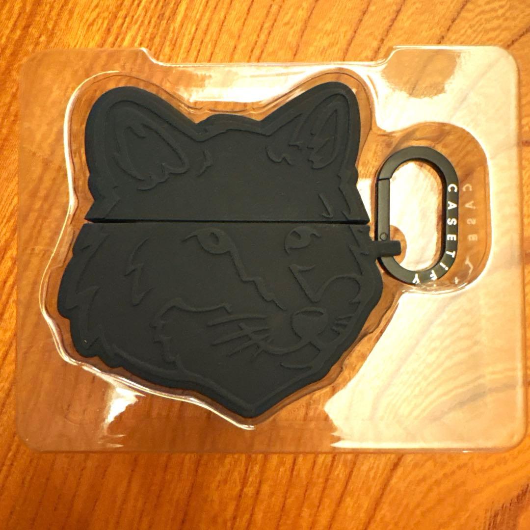 MAISON KITSUNÉ 猫型イヤホンケース ブラック