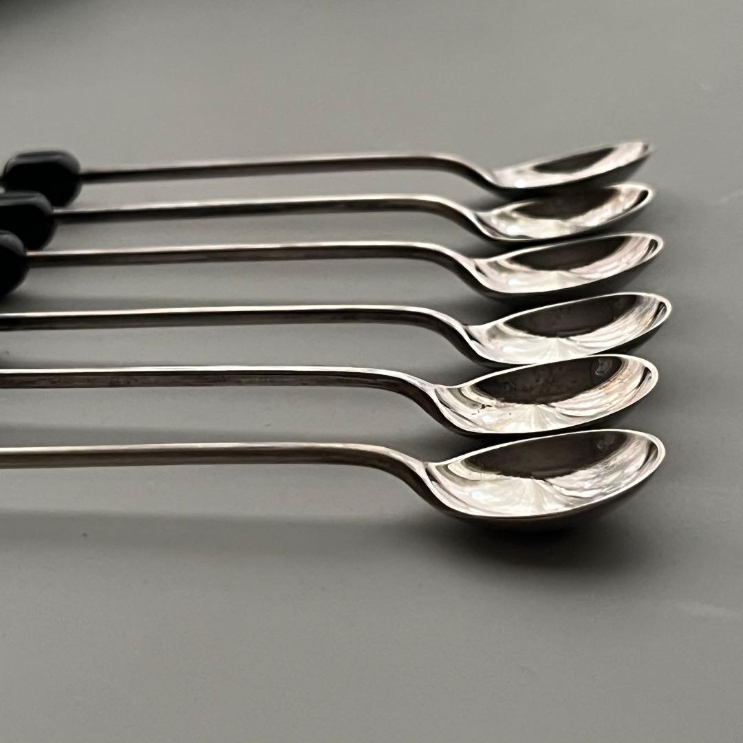 マッピン&ウェッブ コーヒービーンズ スプーン 純銀 スターリング