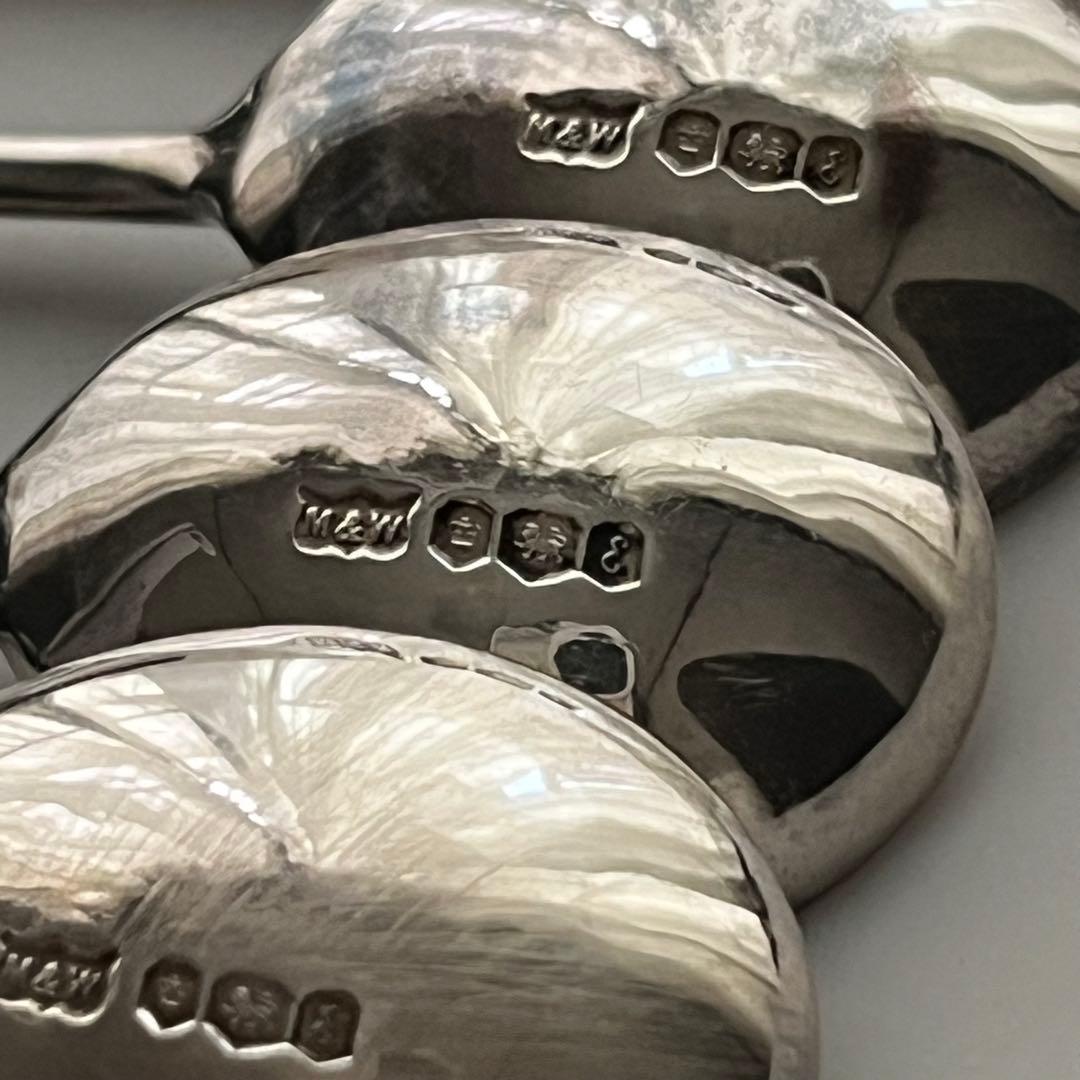 マッピン&ウェッブ コーヒービーンズ スプーン 純銀 スターリング