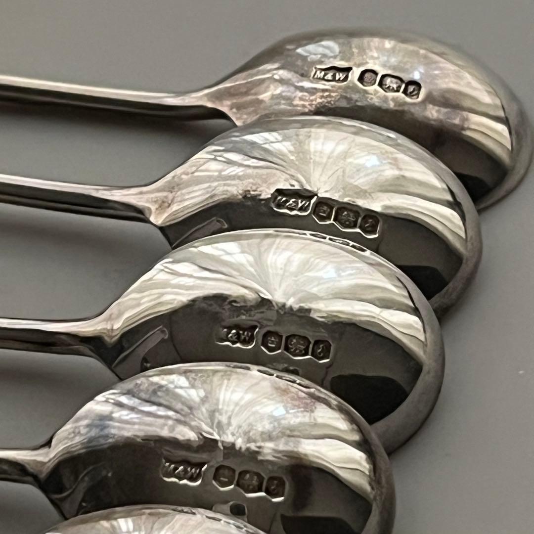 マッピン&ウェッブ コーヒービーンズ スプーン 純銀 スターリング