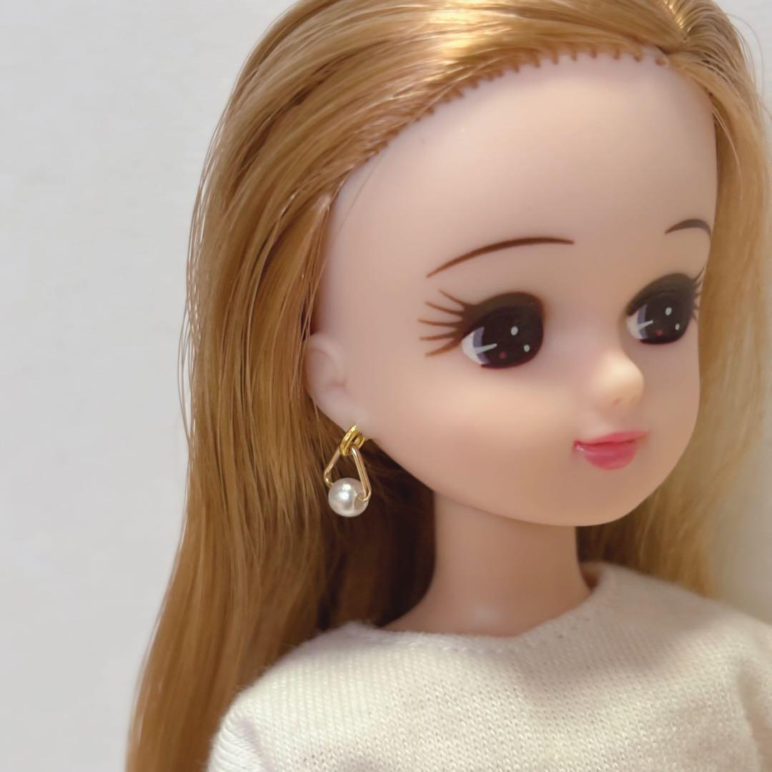 【 L15 】リカちゃん ヘアピン&ピアス3点セット