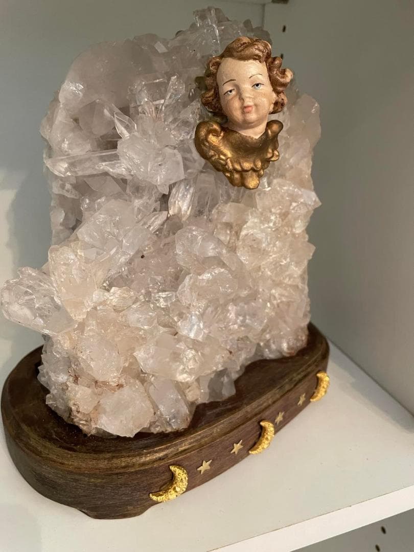 水晶・クリスタル・クラスター・天使のランプ　極レア　幻想的な光に包まれる♪