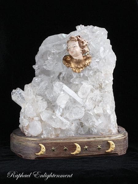 水晶・クリスタル・クラスター・天使のランプ　極レア　幻想的な光に包まれる♪