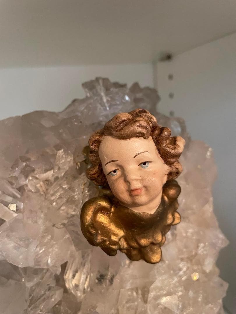 水晶・クリスタル・クラスター・天使のランプ　極レア　幻想的な光に包まれる♪