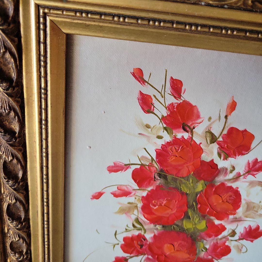 花束 油彩画 Kairan