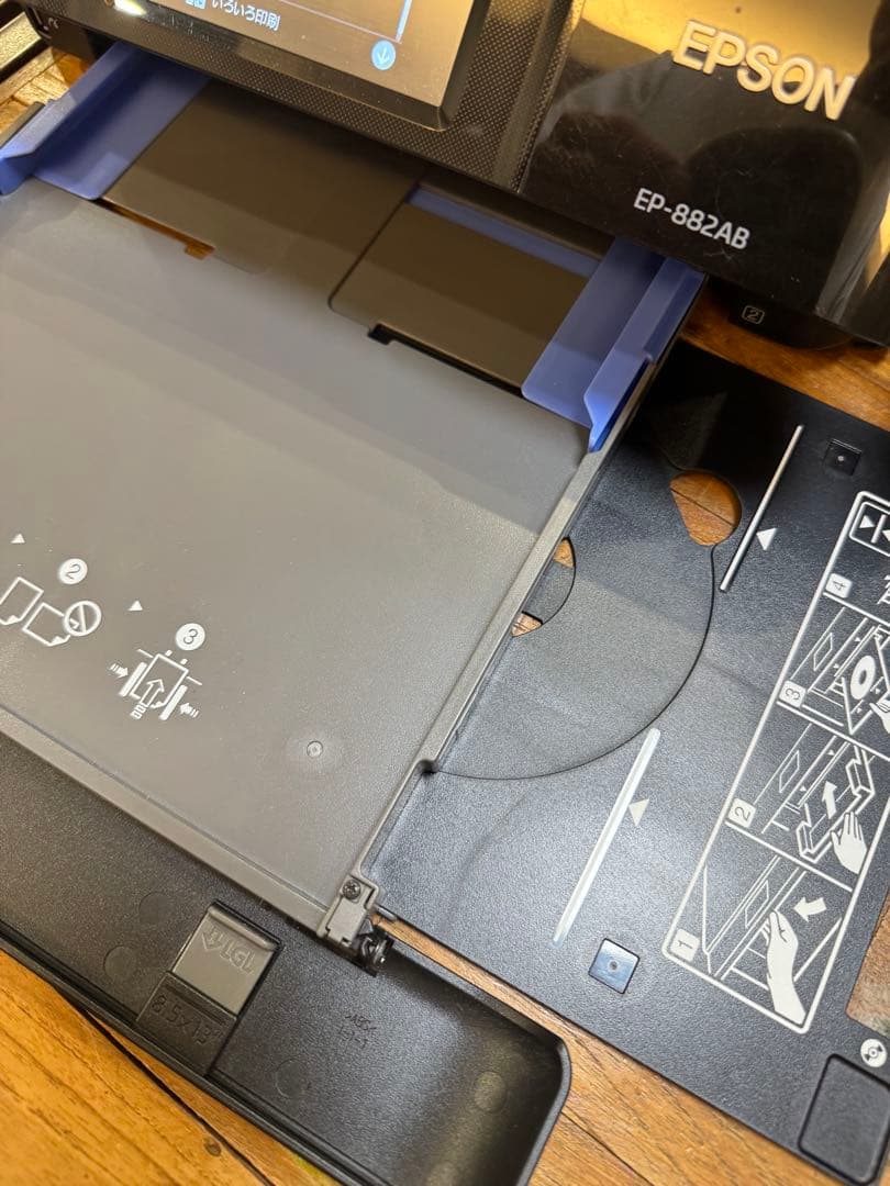 エプソン　カラリオ　プリンター　EP-882AB ブラック　可動確認済