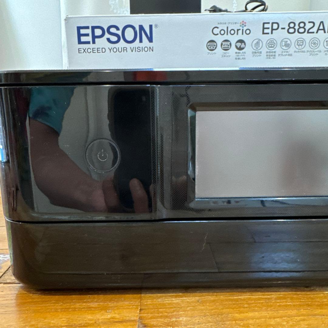 エプソン　カラリオ　プリンター　EP-882AB ブラック　可動確認済