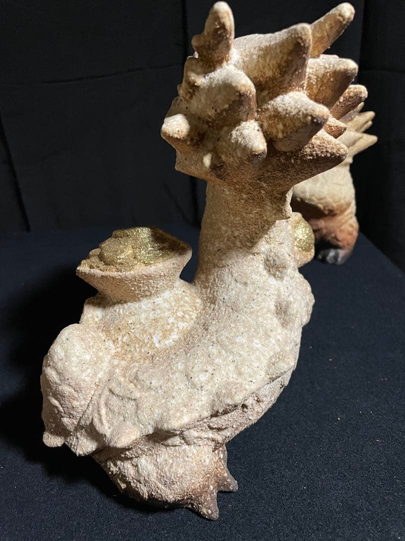 新作 信楽焼辰干支 開運寅置物 高さ22cm（大）