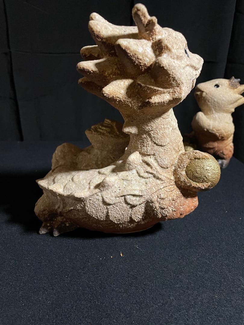 新作 信楽焼辰干支 開運寅置物 高さ22cm（大）