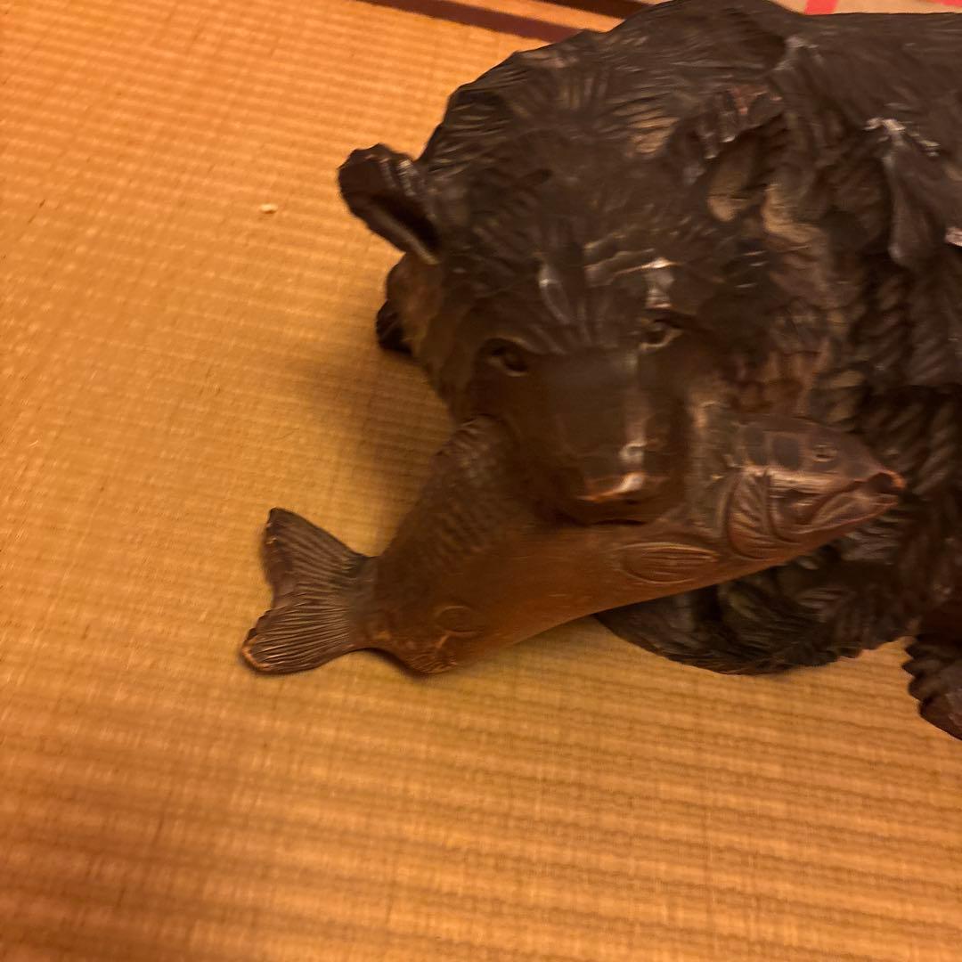 北海道熊の置き物