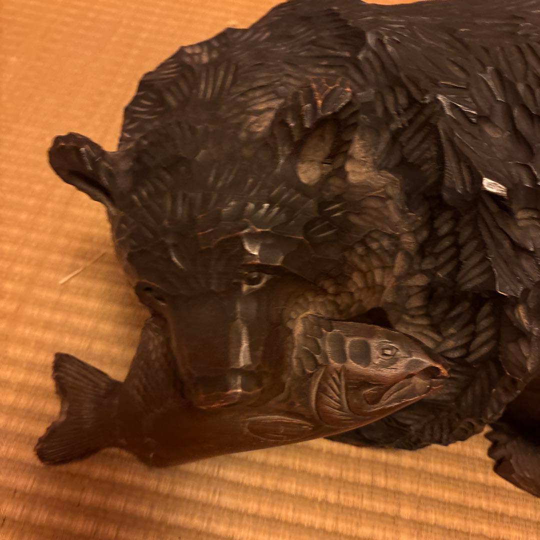 北海道熊の置き物