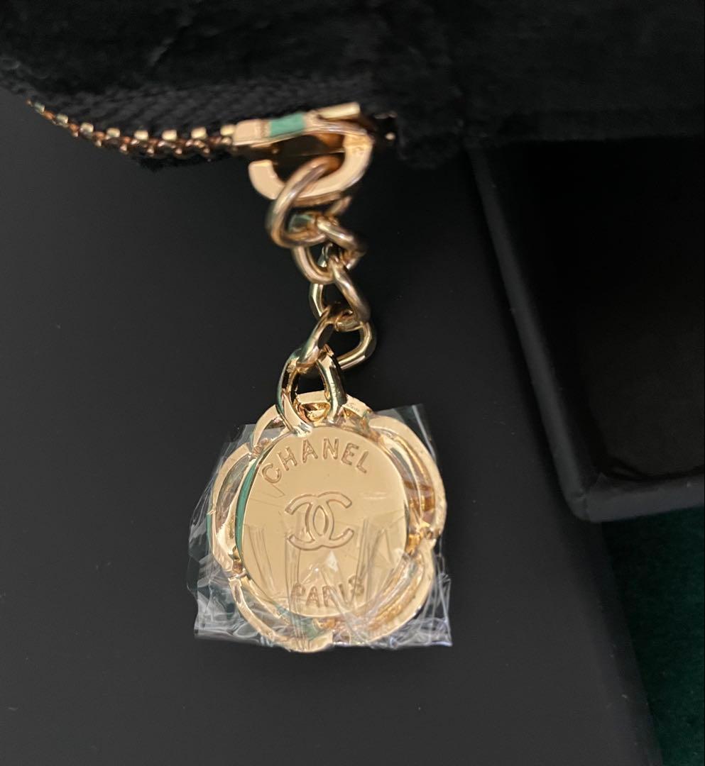 新品　シャネル キルティングポーチ　ノベルティ品　ベルベット　コスメポーチ