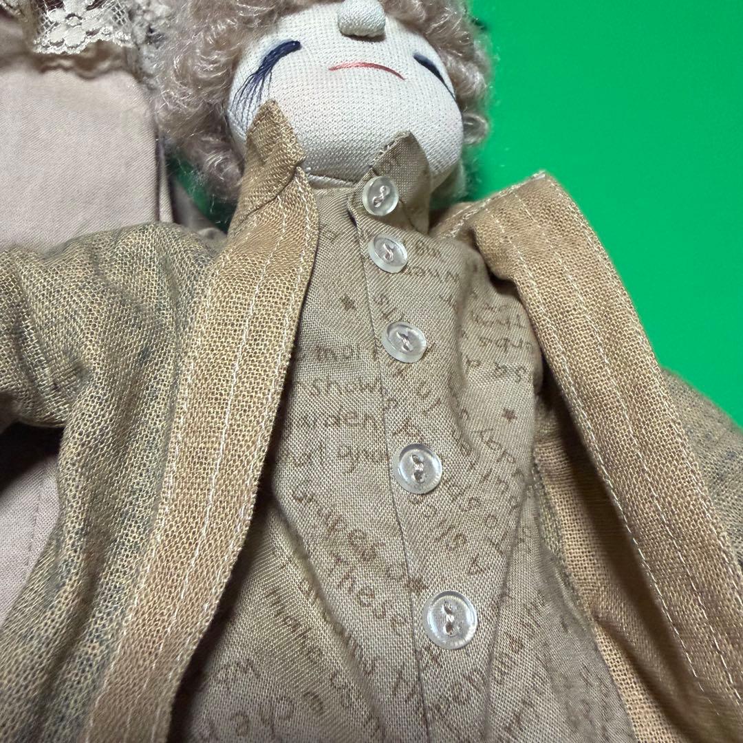 創作人形　ハンドメイド　メルヘン　手作り　ドール　ペア　洋風　カントリードール