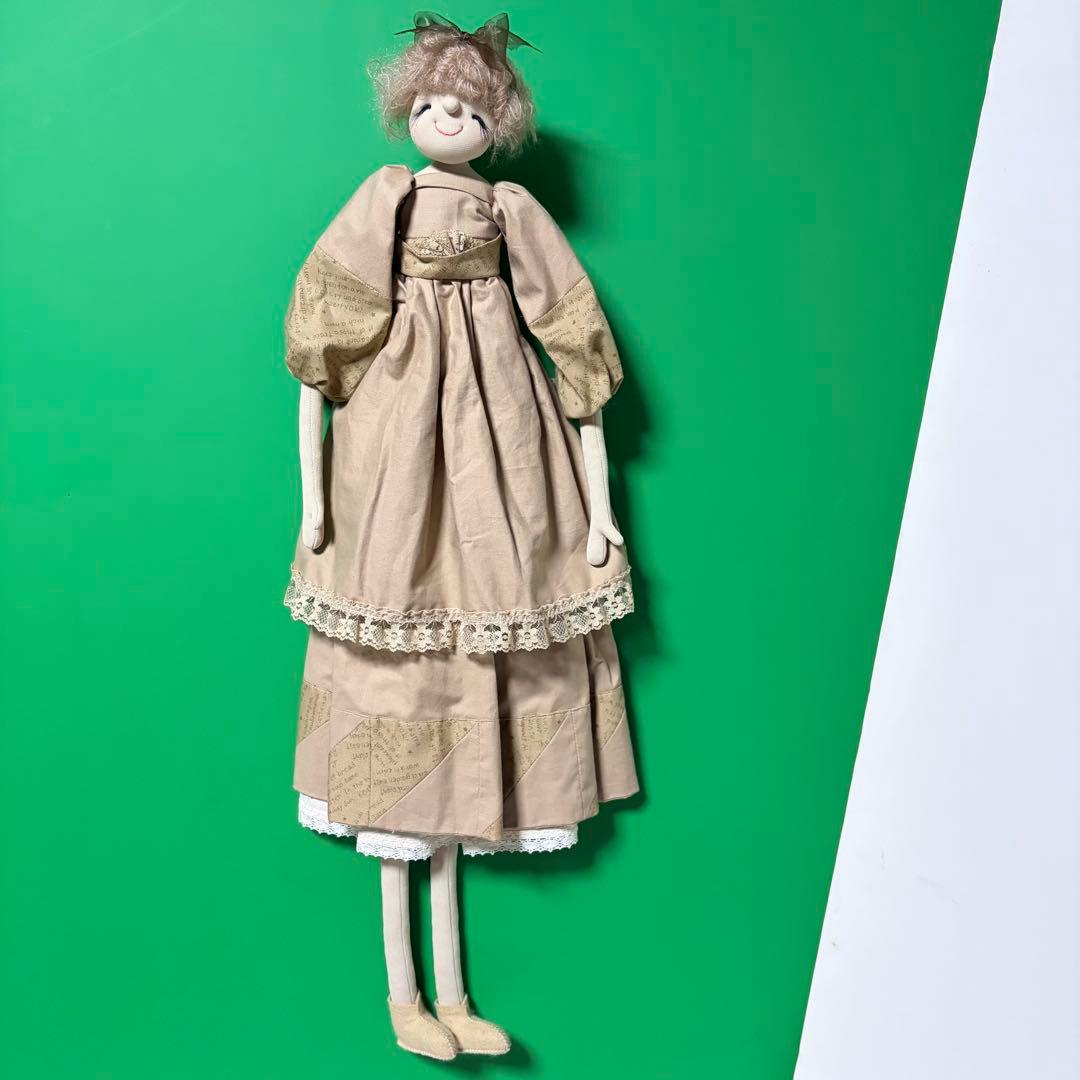 創作人形　ハンドメイド　メルヘン　手作り　ドール　ペア　洋風　カントリードール