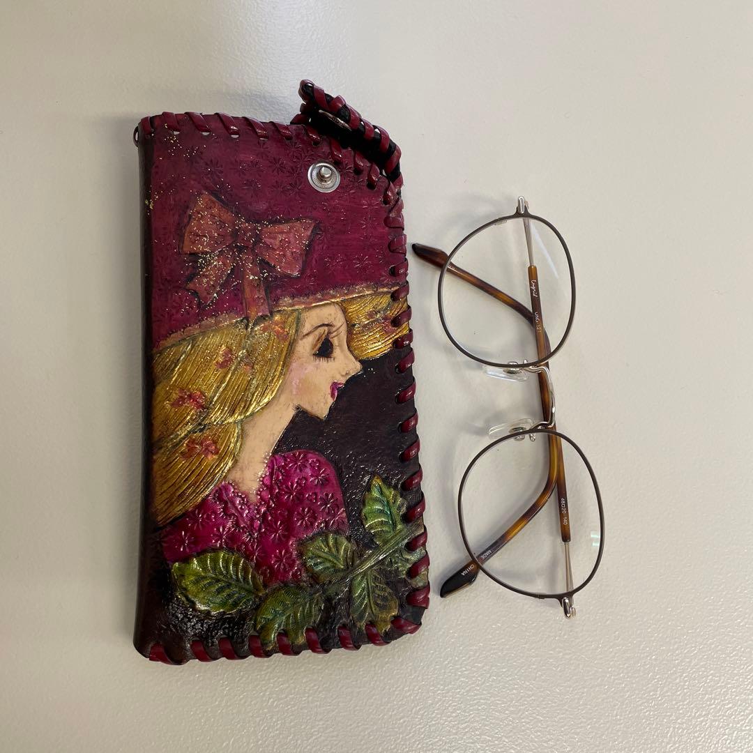 レザークラフト眼鏡ケース