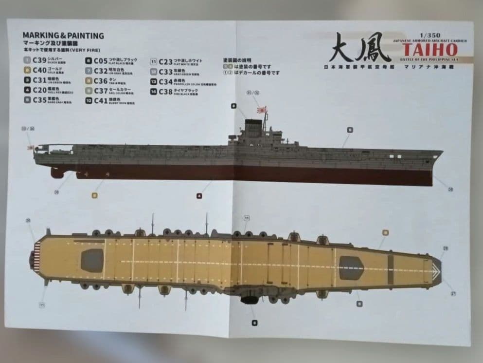 ベリーファイア　日本海軍　航空母艦　大鳳　マリアナ沖海戦　プラモデル