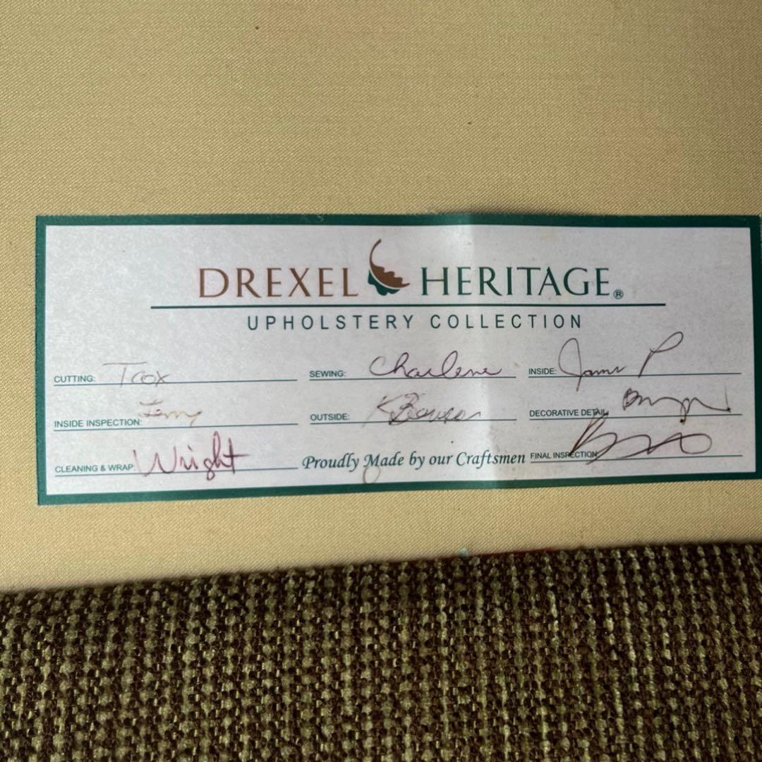 取付無料！ドレクセルヘリテイジ アメリカ ラウンジ ファブリック2Pソファ✨