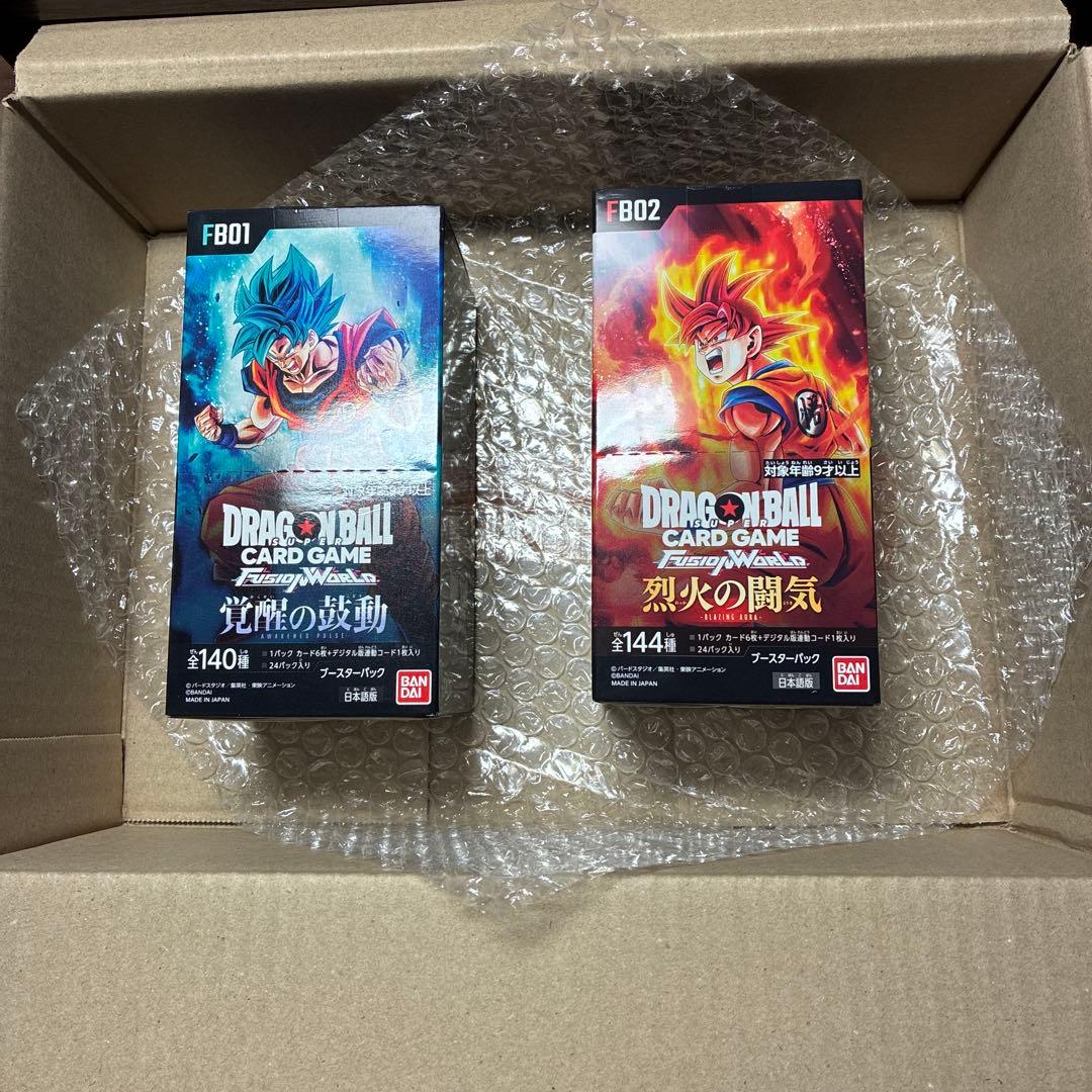 ドラゴンボール　覚醒の鼓動　＋　烈火の闘気 ボックス　新品•未開封　テープ有り