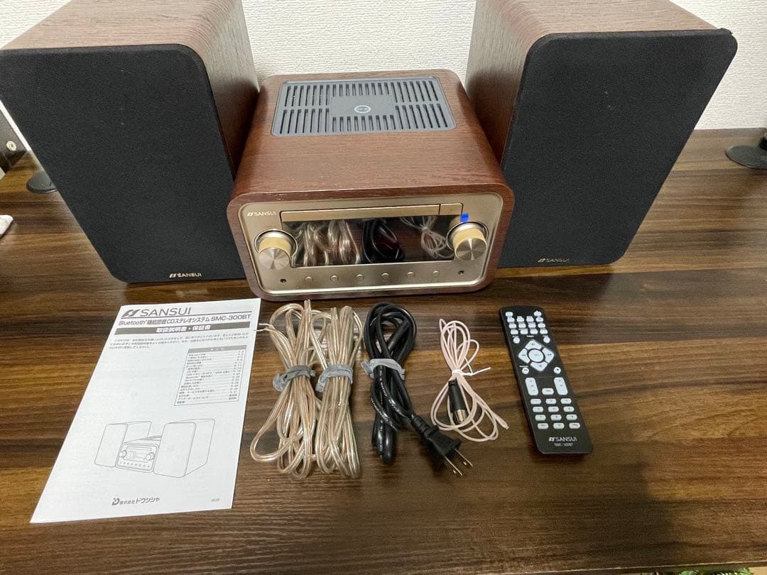 【完品・美品】SANSUI SMC-300BT 元箱付 Bluetooth CD